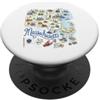 Happy Destiny Massachusetts, MA, Stati Uniti, Mappe Icone, Boston PopSockets PopGrip Adesivo