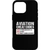 National Aviation Day Apparel Custodia per iPhone 16 Pro Max Codici cheat per l'aviazione