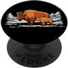Park Apparel Everywhere Buffalo Bison Calf Sunset Landscape Design Gifts PopSockets PopGrip Adesivo