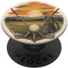 Evening Horizons Vintage Golf Tramonto Fairway Scena per i giocatori del fine settimana PopSockets PopGrip Adesivo