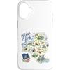 Happy Destiny Custodia per iPhone 16 Plus New York NY, USA, Icone, Mappe