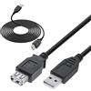 InLine 34602B - Prolunga USB 2.0, tipo A, 2 m, colore: Nero