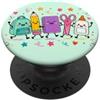 Back To School Supplies Kawaii Student T Simpatico pastello Apple Pencil Teacher Kid che torna a scuola PopSockets PopGrip Adesivo