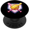 Softball Season Game Day Gifts Girls Wom Softball Home Plate Bats Ball Softball Gioco Giornata Giovani Ragazze PopSockets PopGrip Adesivo