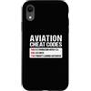 National Aviation Day Apparel Custodia per iPhone XR Codici cheat per l'aviazione