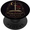 Romantic Fantasy Readers Romantasy Book Dark Romantasy Reader Cat Moon Rose Atmosfera libresca PopSockets PopGrip Adesivo