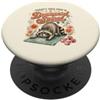 Raccoon Yoga Club Divertente procione yoga posa allenamento verso il basso umorismo a spirale PopSockets PopGrip Adesivo