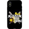 Softball Season Game Day Gifts Girls Wom Custodia per iPhone X/XS No Place Like Home Softball Team Game Day Softball Giocatore