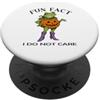 Halloween Funny I Do Not Care Silly Toad Halloween divertente divertente fatto non mi importa stupido rospo rana PopSockets PopGrip Adesivo