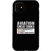 National Aviation Day Apparel Custodia per iPhone 11 Codici cheat per l'aviazione
