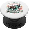 Avoiding People Cat Club Evitare le persone come un allenamento professionale divertente per gatti introversi PopSockets PopGrip Adesivo