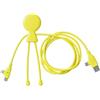 Xoopar Mr Bio Long Cavo USB 4 in 1-1m Plastica Riciclata - Giallo