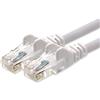 1aTTack.de 1aTTack - Cavo Patch di rete CAT5e UTP con 2 spinotti RJ45 bianco 15 m