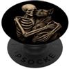 GreatDaneLovers Grande Alano Abbracciare Scheletro Gotico Amante Cane Arte PopSockets PopGrip Adesivo