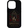 Romantic Fantasy Readers Romantasy Book Custodia per iPhone 14 Pro Candela romantica gotica per lettori, rosa Book Club Mood