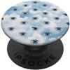 Evil Eye Greek Mythology Greece Gifts Blu Scuro Profondo Evil Eye Greco Simbolo Nuvole Cielo PopSockets PopGrip Adesivo