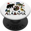Alabama Territory Symbols Gifts & Tees t Sweet Home Arte popolare dell'Alabama PopSockets PopGrip Adesivo