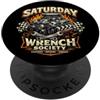 Jeff Hobrath Sabato Wrench Society V8 Garage Car Truck Mechanic Design PopSockets PopGrip Adesivo