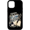 Jimbeels Custodia per iPhone 12/12 Pro INK FLOW ROUTINE Stilografica Taccuino Scrittura