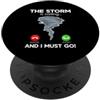 Storm Chasing Tornado Weather Meteorolog La tempesta sta chiamando e devo andare Tornado Chaser Storm PopSockets PopGrip Adesivo