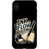 Jimbeels Custodia per iPhone XS Max INK FLOW ROUTINE Stilografica Taccuino Scrittura