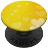 Yellow Aesthetics Gifts Motivo cuori gialli amore San Valentino PopSockets PopGrip Adesivo