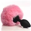 Tailz Fluffy Bunny Tail Silicone Plug Pink