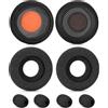 defean Cuscinetti auricolari e microfono in schiuma con fori circolari, copertura di ricambio compatibile con Plantronics Blackwire C420 C310 C320 C3210 C3220 C3225 3320 3325 per cuffie Jabra PRO 920 930 935