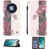 Aroepurt Custodia Comaptibile per Zte 7160n 5g UG Phone U23 Case Custodia Cover Supporto Premium in PU [ con 9H HD Vetro Temperato] CPT18