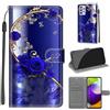 KENHONER Custodia per Samsung Galaxy A52 5G/4G/A52s 5G, Farfalla | Portafoglio Pelle PU, Magnetica, Resistente Agli Urti, Scomparto Carte Credito, Pieghevole, Flip Libro, Motivo