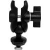 Higatful Palla da pista con attacco a T con attacco a T con sfera da 2,5 cm, compatibile con RAM Mount B, braccio a doppia presa (braccio a doppia bussola: lungo 6,1 cm)