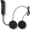 Aicharynic Casco Moto Bluetooth Cuffia con Bluetooth 5.0 EDR Senza Fili Mani Libere con Risposta Automatica alle Chiamate Cuffie per Casco ad Alta Qualità del Suono Cuffia Bluetooth per Casco con 48 Ore