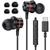 MOSWAG Cuffie USB C Cuffie con Filo USB C Auricolare USB C con Microfono