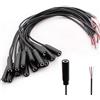 RUNCCI-YUN 15 Pcs connettore jack femmina 3.5mm,connettori jack 3,5 a saldare,connettore audio jack 3,5mm, jack 3.5mm TRS 3 poli jack stereo per riparare cavi audio per cuffie (30 cm)