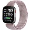 GIOPUEY Nylon Cinturini Compatibile con Amazfit Bip Max, Traspirante Sport Loop Cinturino in Morbido Nylon Intrecciato, Donne Uomo - Pink