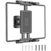 Alyxen Supporto Muro per Tablet Girevole 360° in Alluminio,Montatura Universale Regolabile con Clip Espandibile - Compatibile con iPad Pro/Air/Mini,Kindle,Modelli da 4.7 a 15 Pollici - Per Cucina,Camera