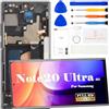 SRJTEK OLED per Samsung Galaxy Note 20 Ultra 5G Display LCD Note 20 Ultra 5G Sostituzione dello schermo N986B/N986U/ N986U1/N986W/N986N Touch Digitizer Assembly Assembly Kit di Riparazione (Supporto Impronte