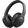 Caijin Cuffie con Cancellazione Attiva del Rumore, Cuffie Bluetooth over-ear con microfono, Connessione Multipoint, 22 ore di autonomia, Pieghevoli e Leggere, per Ufficio, Viaggio e Palestra (nero)