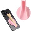 lasuroa Porta Lucidalabbra Magnetico per Telefono Cellulare, Supporto LipMag in Silicone Custodia Portatile per Lucidalabbra Easy-Grip per iPhone 15/14/13/12 Lucidalabbra Non Incluso (Rosa)