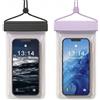 Vamirionix Custodia Impermeabile Smartphone 2 Pezzi IPX8 Cover Subacquea Quadrupla Protezione 7,2 Custodia Telefono Subacquea per iPhone 17 16 15 14 Pro Max,Samsung,Pochettes étanches per Mare Piscina Spiaggia
