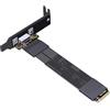 JMT ADT-K49SA-BK - Cavo di prolunga esterno per scheda grafica PCIe4.0 x4 M.2 a OcuLink SFF-8611/8612, adattatore 64Gbps per scheda grafica esterna (K49SA-BK-01,15 cm)