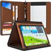 KHOMO Custodia universale Padfolio - Portfolio Organizer per Tablet da 8,5 fino a 11 pollici - PU Leather Notebook Pad Holder Cartella per iPad, Air, Pro e altri