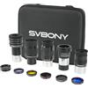 Svbony SV233 Oculare Telescopio Astronomia Filtro Kit, Set Deluxe 12 Pezzi