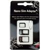 ELECTRONICSSHOP6 ADATTATORE NANO SIM 4 IN 1 (Nano SIM to Micro SIM Card+ Micro SIM to Standard Card + Nano SIM to Standard Card) + GRAFFETTA PER ESTRARRE SIM IN OMAGGIO universale per tutti gli smartphones o tablet