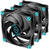 IceGALE Iceberg Thermal IceGALE Silent - Ventola di raffreddamento ottimizzata Airflow da 120 mm, confezione da 3, colore: Nero
