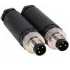 Eonvic M8 - Connettore circolare industriale maschio a 3 pin con codice A, sensore per aviazione, impermeabile IP67 da 8 mm - 2 pezzi