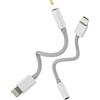 Kefiany Adattatore Lightning a Jack 3.5mm Cuffie (2 Pack) per iPhone 14 13 Pro Max Cavo Audio Certificato MFI per Apple Connettore per iPad Pro Air Mini Accessori Auto AUX Cuffie per iPod