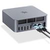 Beelink EQi Mini PC, Intel Core 3 304 (5C/5T, fino a 4,3GHz), Architettura Wildcat Lake, 16GB LPDDR5 + 512GB UFS, Doppio M.2 PCIe4, Dual LAN 10G/2.5G, Triplo Schermo 2*Thunderbolt4+HDMI, WiFi6E BT5.2