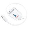 DCHK Haribo 65W Caricatore USB C con Cavo Retrattile 85 cm, Alimentatore Rapido 3 Porte GaN Tipo C Presa per iPhone 17/16/15 Pro, Galaxy S25/S24, per MacBook Air iPad, Compatto da Viaggio, Regalo, Blu