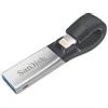 Sandisk iXpand USB 3.0 Unità Flash Da 64 Gb Per Iphone E Ipad, Nero Argento
